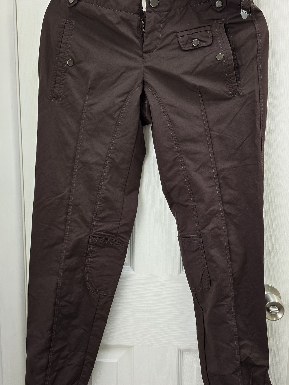 Victorinox Brown Slim Cargo Pants with Utility Pockets